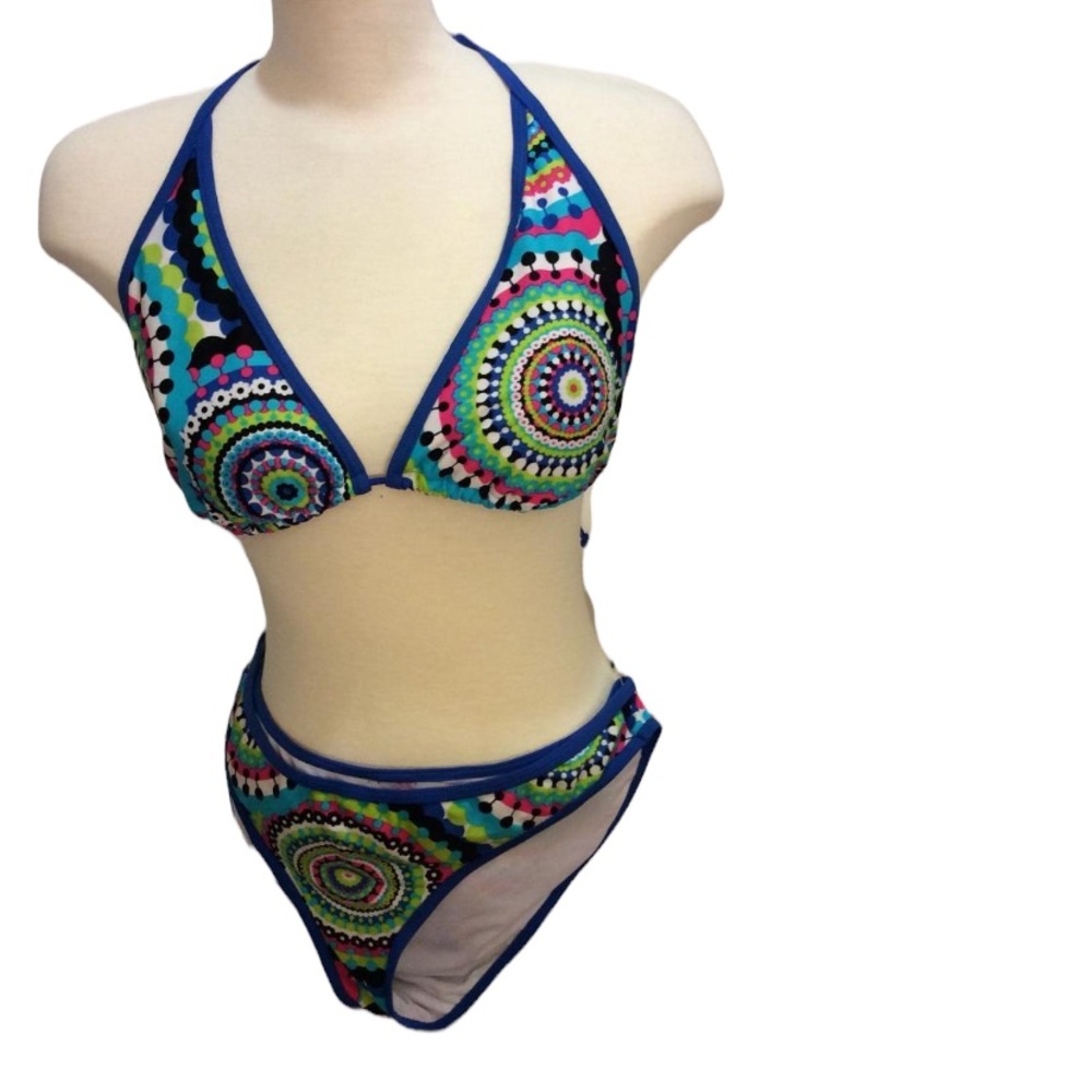 Colourful Mandela print bikini